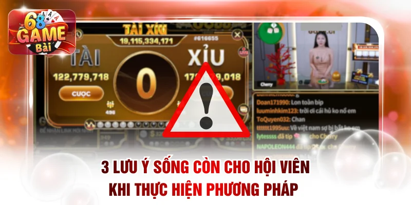 Học Cách Đánh Tài Xỉu Gấp Thếp Tại 68 Game Bài Chuẩn Nhất 3 3 lưu ý sống còn cho hội viên khi thực hiện phương pháp